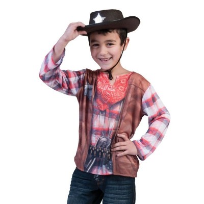 Dětský kostým 3D tričko kovboj 104