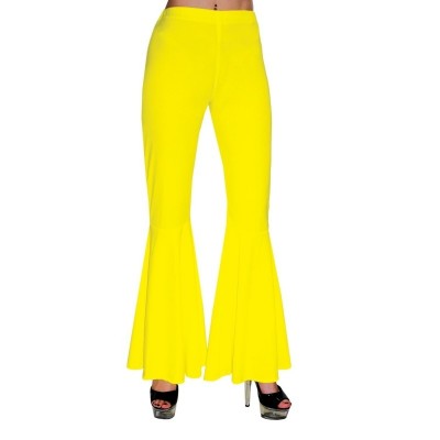 Dámský kostým Zvonové kalhoty žluté 40-42