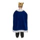 Dětský kostým Královský plášť modrý 140