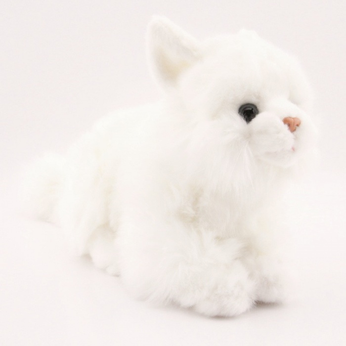 Plyšová Kočka bílá 25 cm eco-friendly