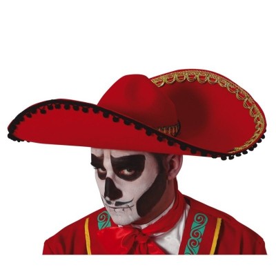 Červený klobouk sombrero mexiko