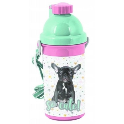 Plastová láhev 500ml Pes buldoček