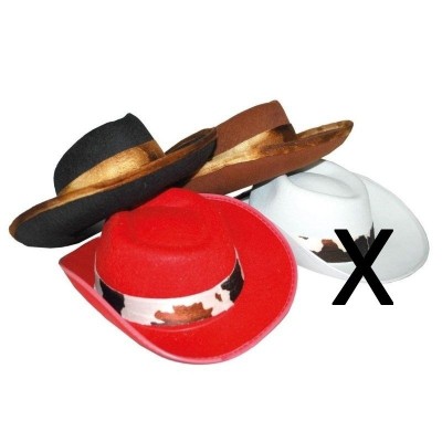 Kovbojský klobouk dětský - kraví dekor