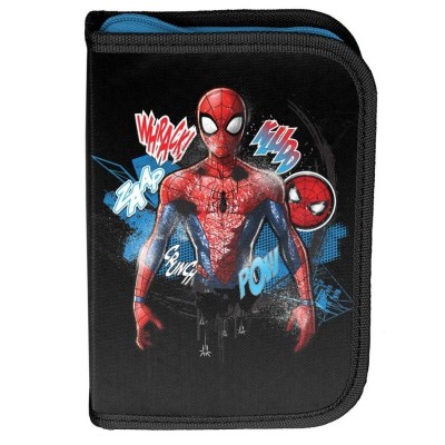 Školní pouzdro penál Spiderman Pow - s chlopněmi a vybavením