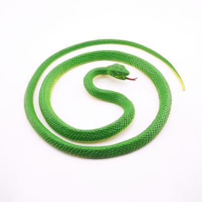 Gumový stočený had zelený