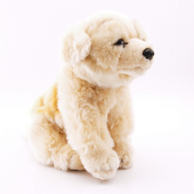 Plyšový Pes štěně Labrador sedící 26 cm eco-friendly