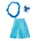 Kostým havajská tanečnice s květem modrá