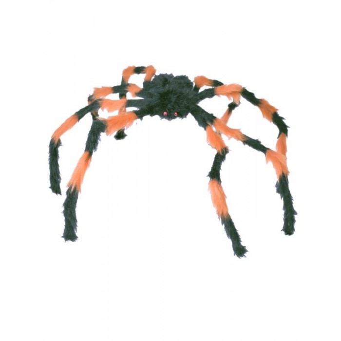 Velký pavouk černooranžový 100cm
