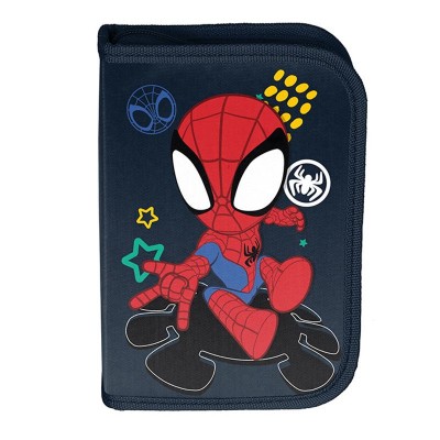 Školní pouzdro penál Spidey Spiderman - s chlopněmi a vybavením