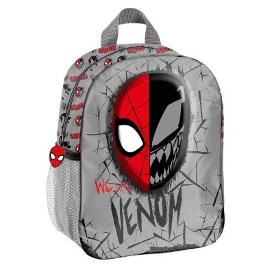 Dětský batoh malý 3D efekt Spiderman Venom šedý