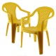 Sada 2 židličky Progarden - žlutá