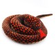 Plyšový Had stočený červený 41cm