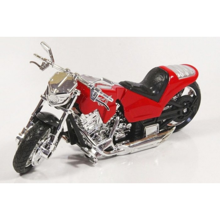 Motorka Chopper červený model Mondo Motors 1:18