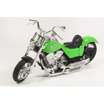 Motorka Chopper zelený model Mondo Motors 1:18 