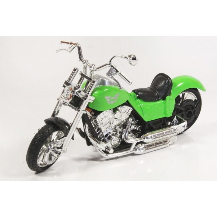Motorka Chopper zelený model Mondo Motors 1:18