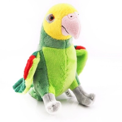 Plyšový Papoušek zelený 20cm