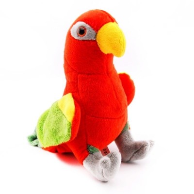 Plyšový Papoušek Lori červený 18cm
