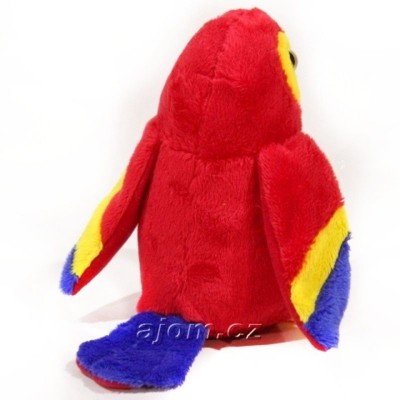 Plyšový Papoušek barevný 15cm