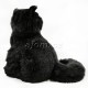 Plyšová kočka černá 28cm
