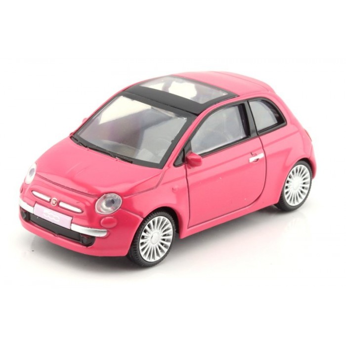 Fiat Nuova 500 růžový model auta Mondo Motors 1:43