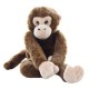 Plyšová Opice hnědá se suchým zipem 38cm