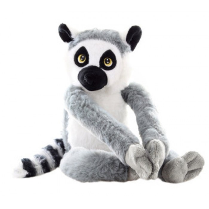 Plyšový Lemur se suchým zipem 38cm