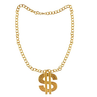 Náhrdelník dolar zlatý