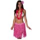 Kostým havajská tanečnice s květem růžová