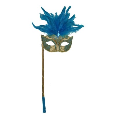 Benátská maska škraboška s peřím