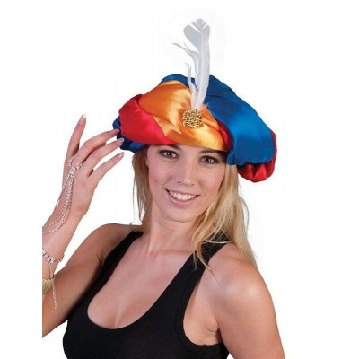 Látkový barevný turban klobouk pro sultána