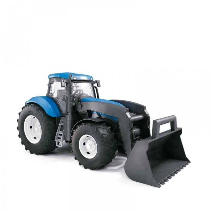 Traktor New Holland modrý s radlicí 40cm
