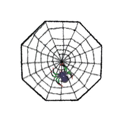 Pavučina s fialovým pavoukem 