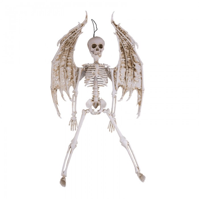 Dekorace kostra Anděl 46cm