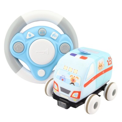 IR pěnové autíčko pro nejmenší Ambulance na dálkové ovládání