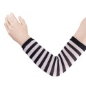 Návleky na ruce - rukavice černobílé