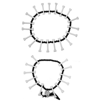 Sada náhrdelníky kosti 2ks