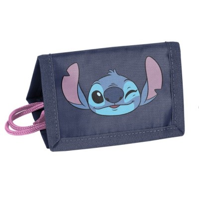 Textilní peněženka Stitch modrá