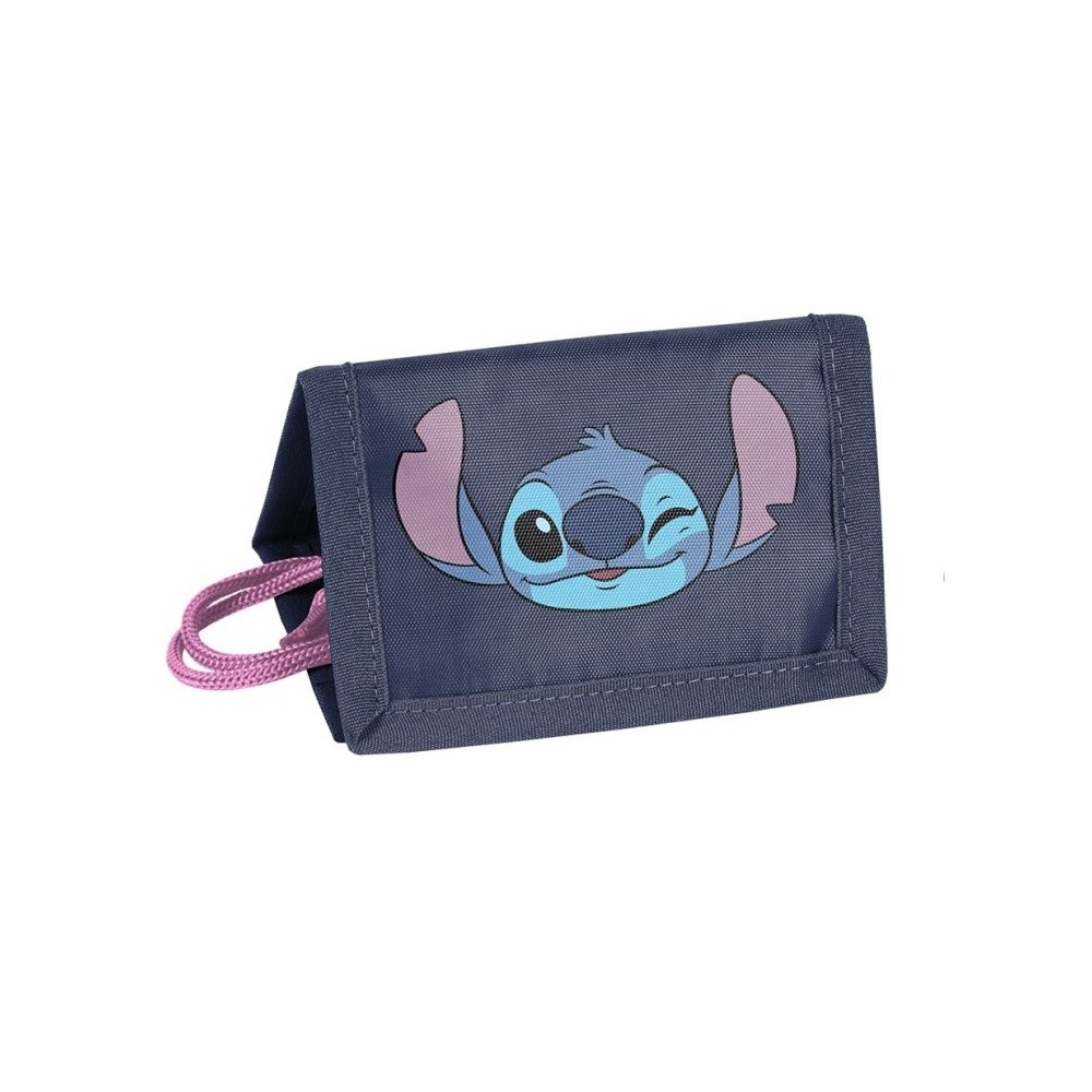 Textilní peněženka Stitch modrá