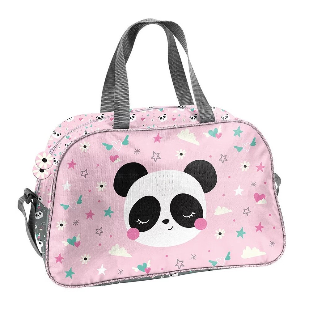 Sportovní taška kabela Panda růžová