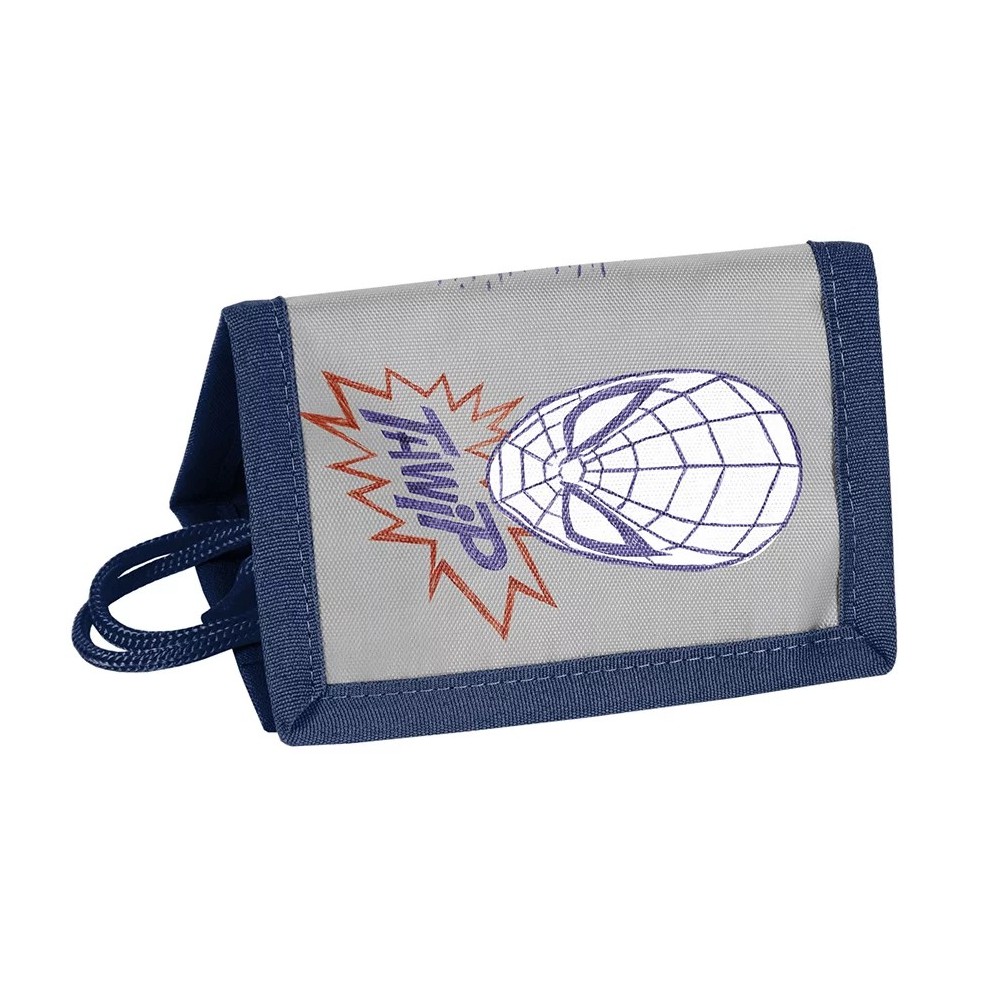 Textilní peněženka Spiderman šedá