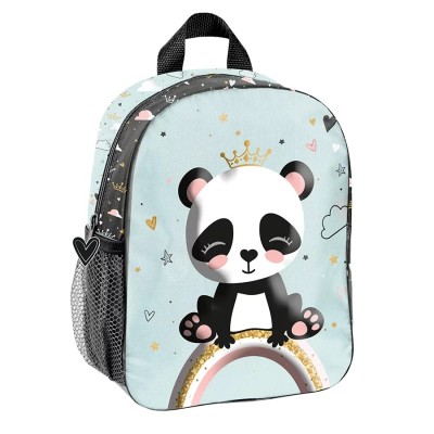 Dětský batoh malý 3D efekt Panda s korunkou