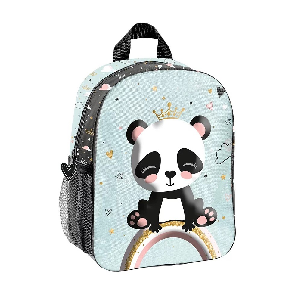 Dětský batoh malý 3D efekt Panda s korunkou Dětský batoh malý 3D efekt Panda s korunkou