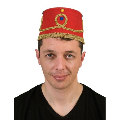 Klobouk fez s kamínky