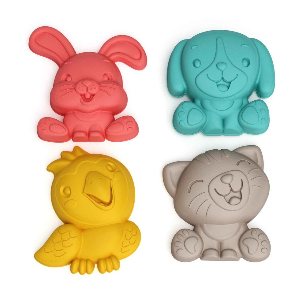 Bábovičky na pískoviště Zvířátka 4 ks