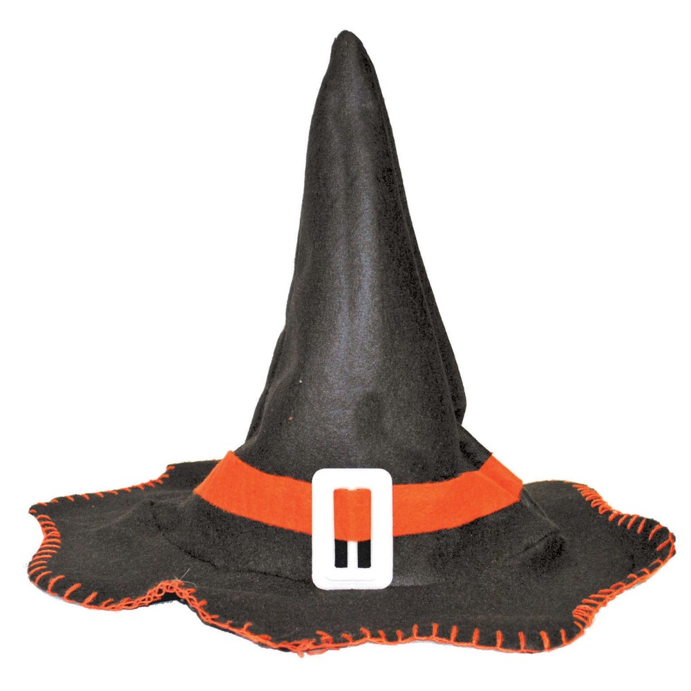 Klobouk čarodějnice - oranžový