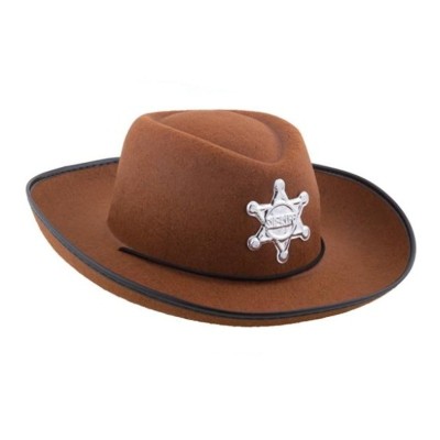 Kovbojský klobouk dětský hnědý