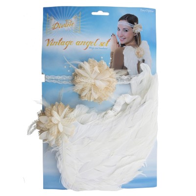 Křídla a čelenka anděl vintage