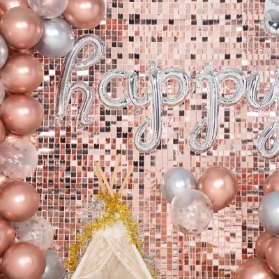 Panel pozadí zlatě růžová stěna 30 x 30 cm