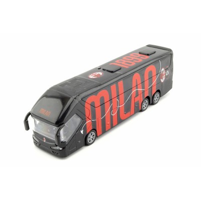Kovový model Autobus AC Milan s otevíracími dveřmi 1:43 Pull Back