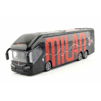 Kovový model Autobus AC Milan s otevíracími dveřmi 1:43 Pull Back